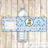 Bear Bottle Label Birthday Baby Shower Blue