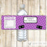 Videogame Bottle Label Kids Birthday Purple