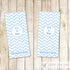 Blue Chevron Mini Candy Bar Wrapper Baby Boy Shower