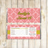 Gold Coral Candy Bar Wrapper Birthday Sweet 16 Label
