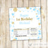 Confetti Candy Bar Wrapper Blue Glitter Label Birthday