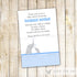 elephant invitation blue baby shower
