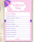 Baby Shower Games Pink Umbrella Wishes for Baby Price is Right Bingo & More