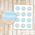 Beach Wedding Bridal Shower Tag Favor Label Thank You Sticker