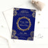 Valima Invitations Blue Gold