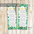 Safari Jungle Bookmark Green Gold Printable Instant Download