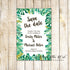 30 botanical tropical leaves save the date cards personalized wedding