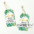 Jungle green gold thank you tags (set of 48)