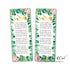 Jungle floral bookmarks (set 25)