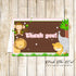 30 Thank You Cards Pink Jungle Girl Birthday Baby Shower