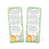 Jungle watercolor bookmarks