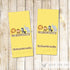 yellow jungle mini candy label