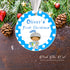 Personalized Christmas tree ornament knight prince boy