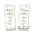 25 Greenery bookmarks wedding favors personalized