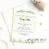 Greenery quinceañera invitation olive brunch eucaliptus printable