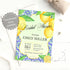 Lemon citrus watercolor invitation bridal shower italian wedding