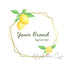 Lemon citrus logo design