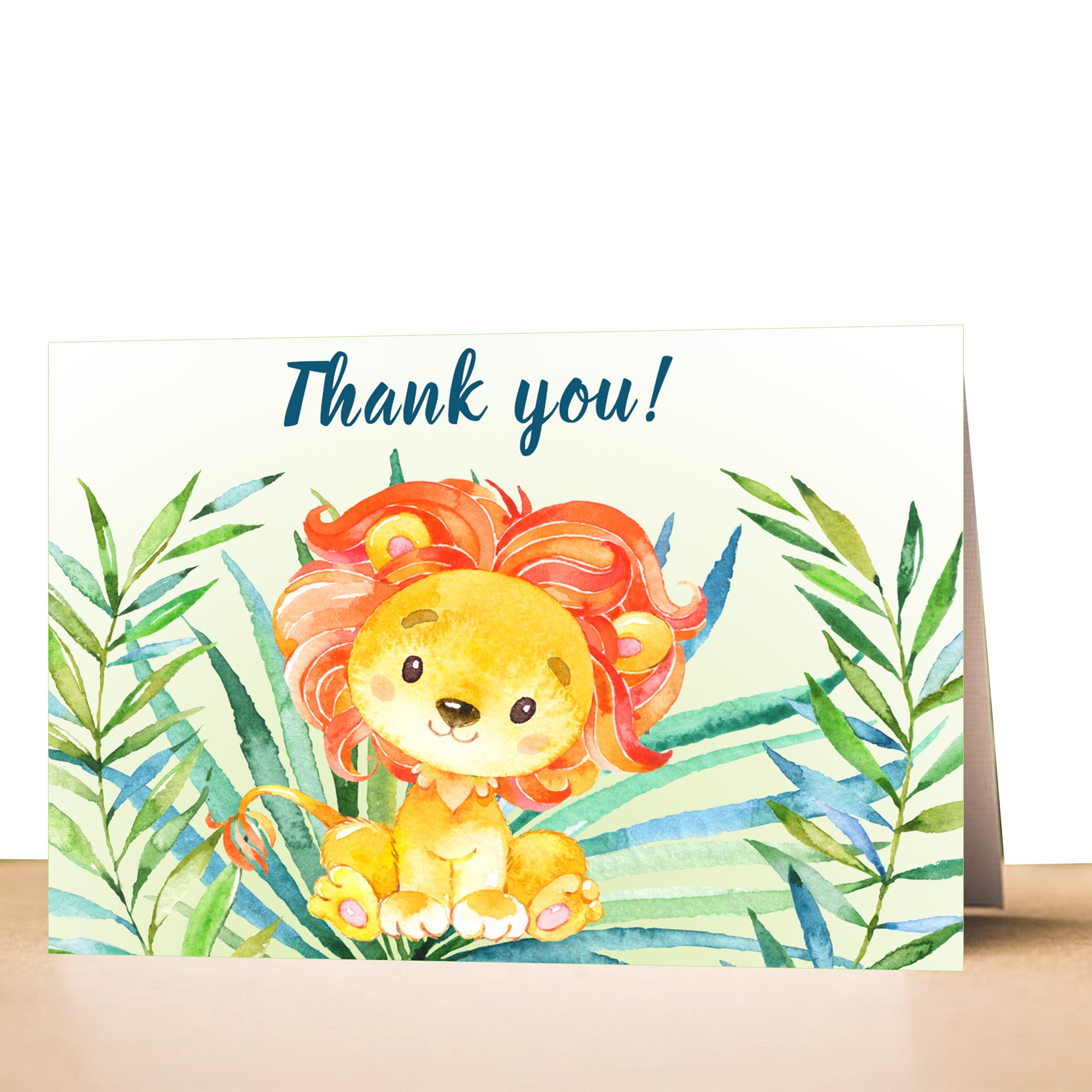 30 thank you cards lion cub baby shower birthday