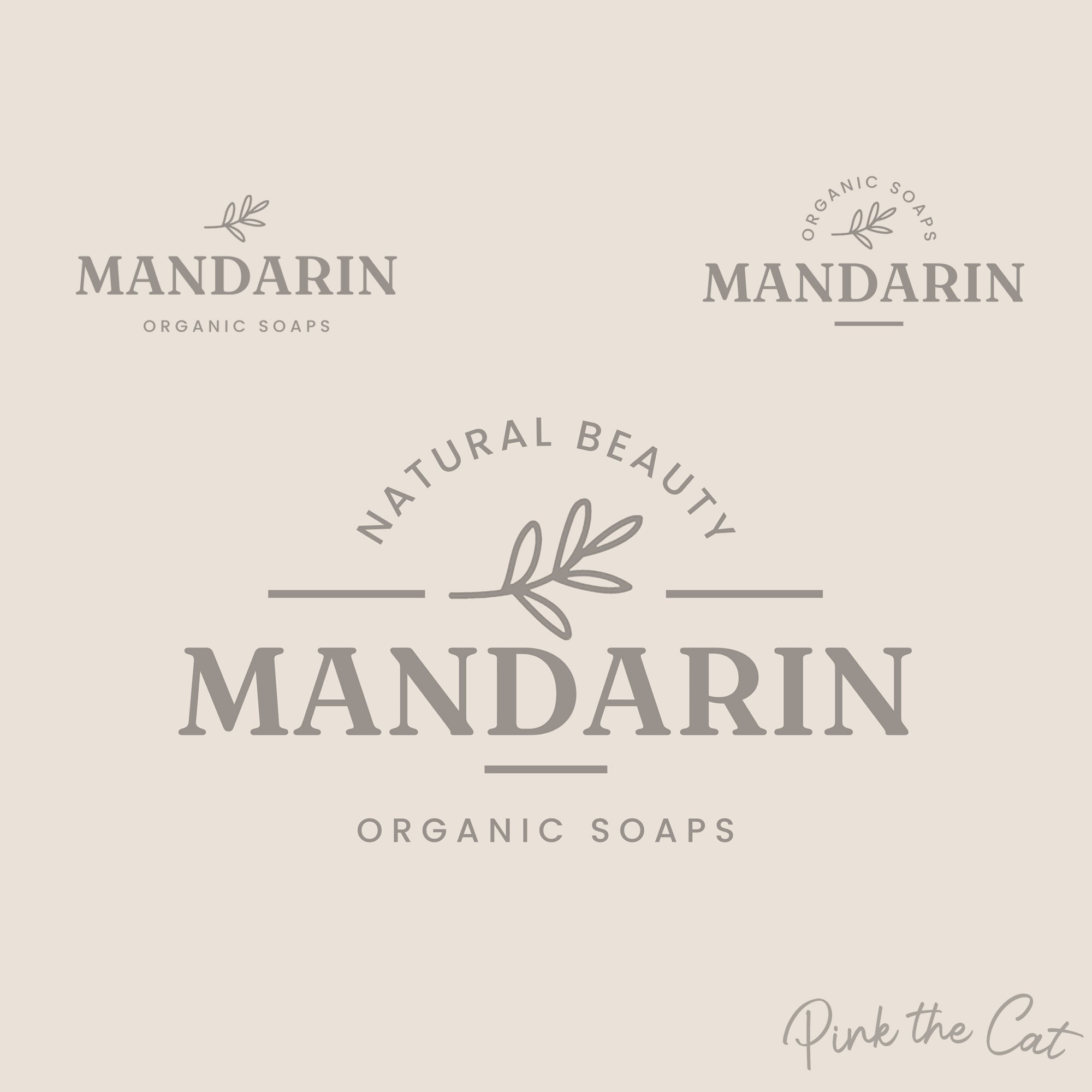 Premade logo design for soap, candle or beauty shop,