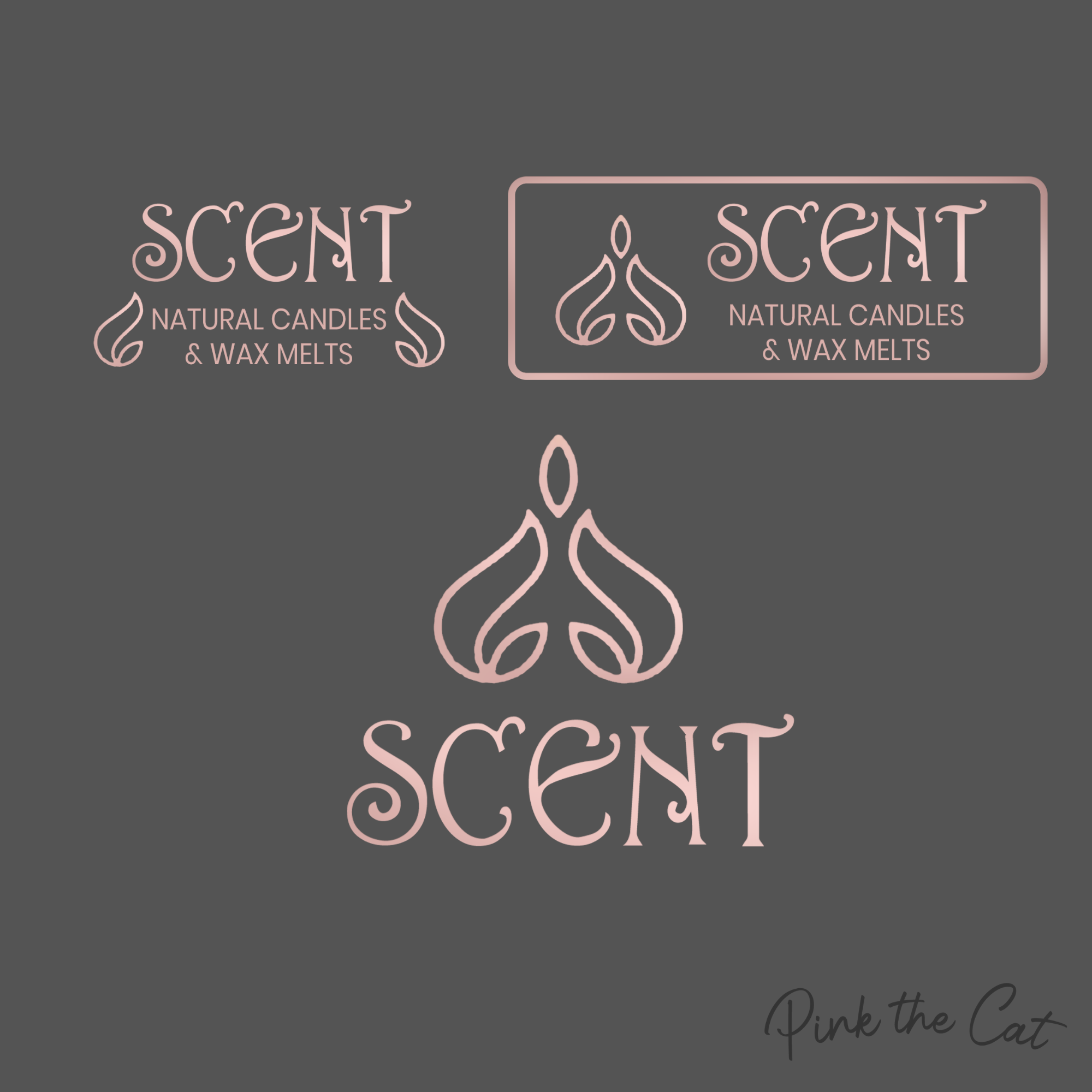 Candle rose gold logo