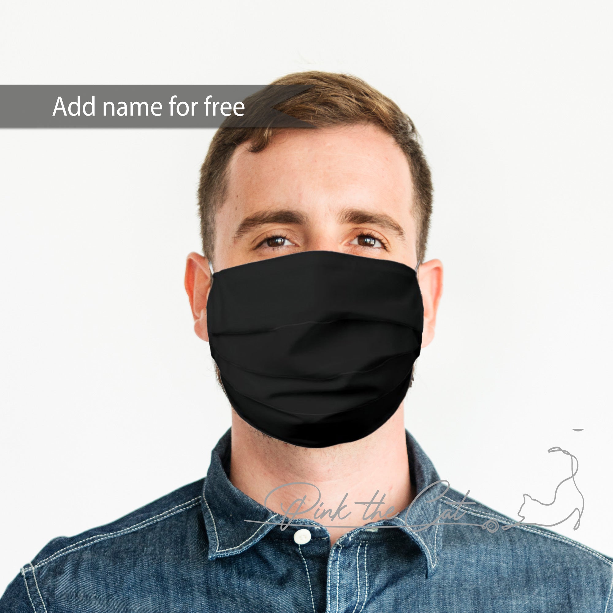 Black face cloth mask