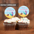 Mermaid cupcake topper birthday baby shower printable