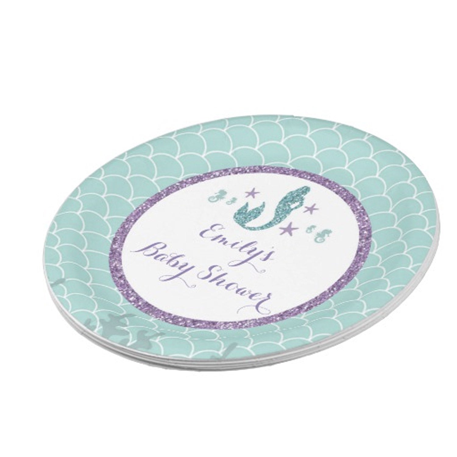 Lion cub watercolor party paper plates birthday baby shower