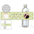 Mint gold bridal shower wedding bottle label
