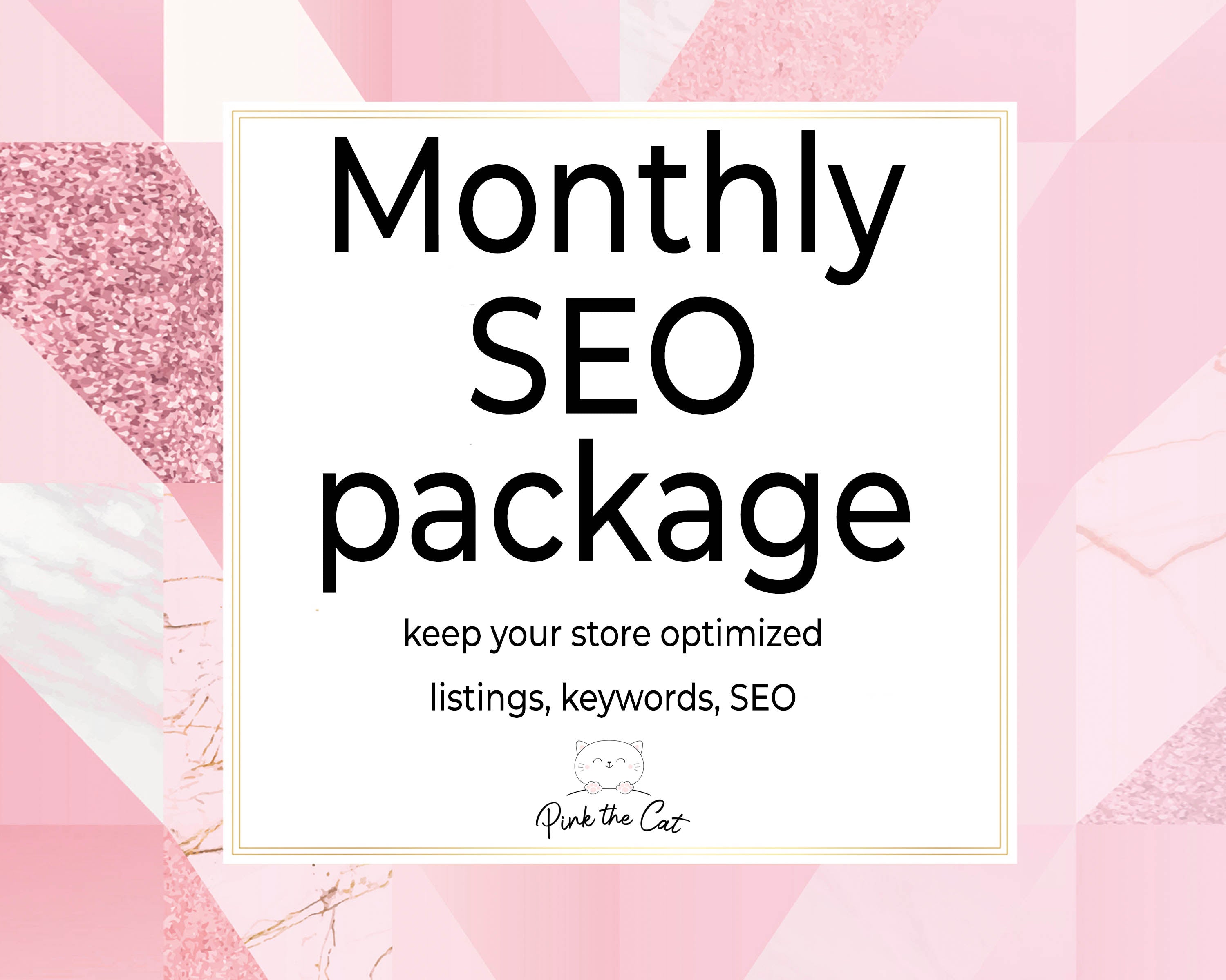 Etsy Shopify Website SEO monthly package
