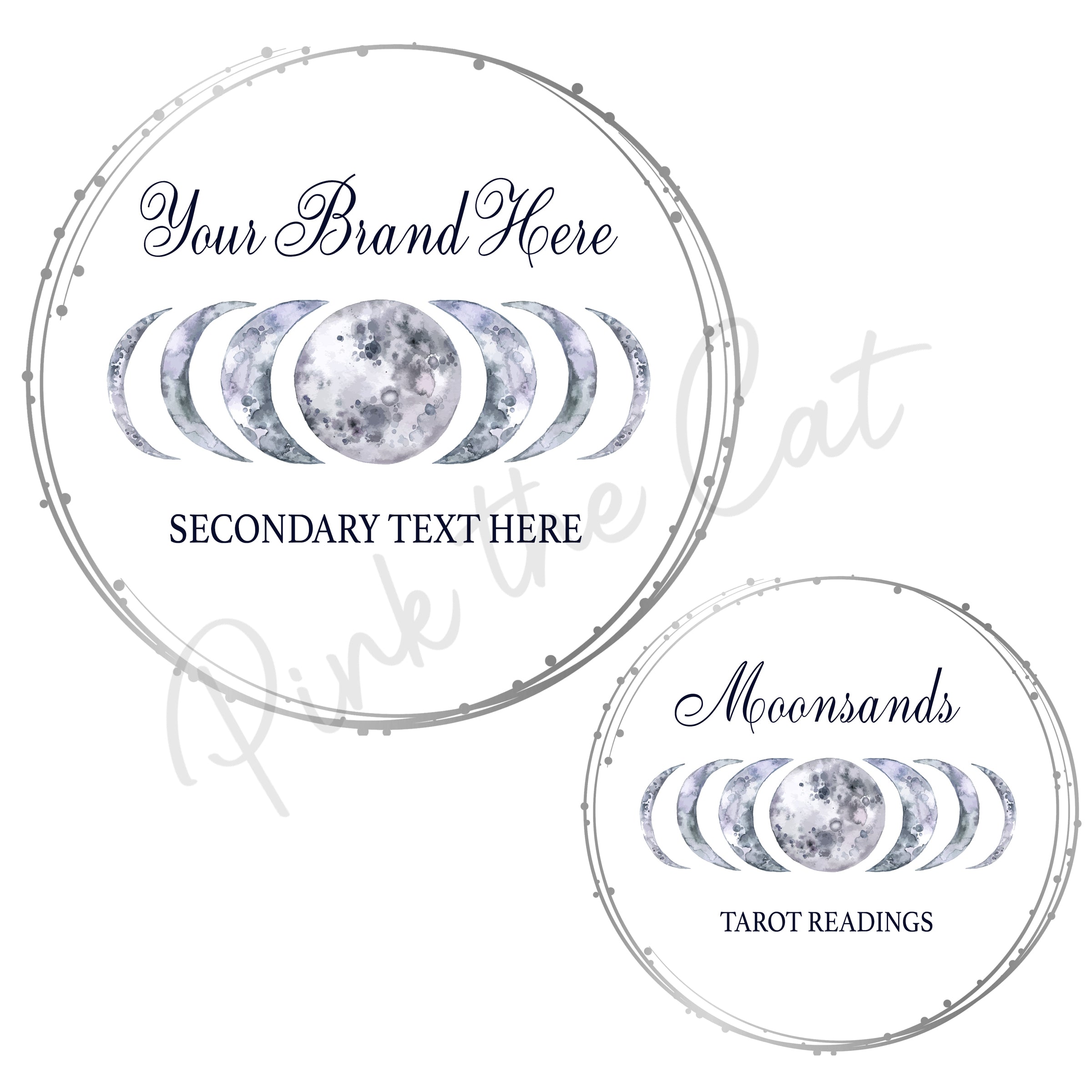 Premade moon phases logo design