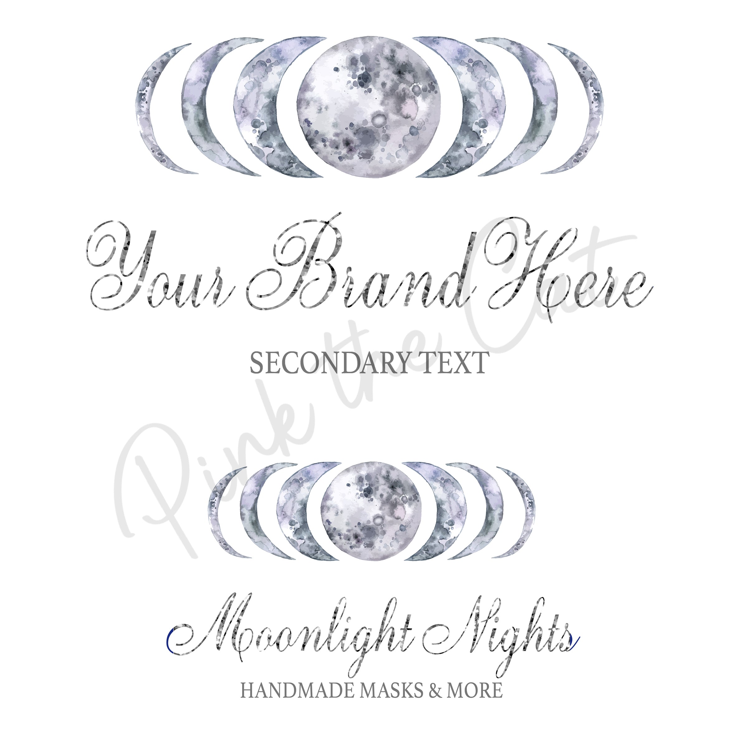 Premade moon phases logo design