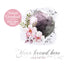 Full moon watercolor floral logo