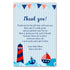 30 baby shower thank you cards nautical red blue