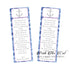 Nautical pink blue bookmarks printable girl baby shower favors