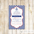 Nautical Invitation Baby Boy Shower