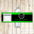 Bottle Labels Adult Birthday Silver Green