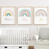 Boho rainbows wall print decoration