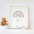 Boho rainbows wall print decoration
