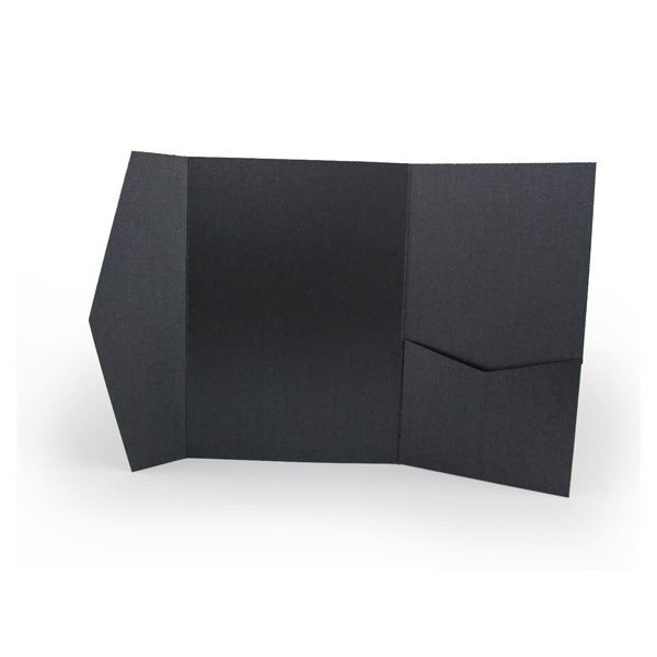 A7 Pocket envelope metallic black