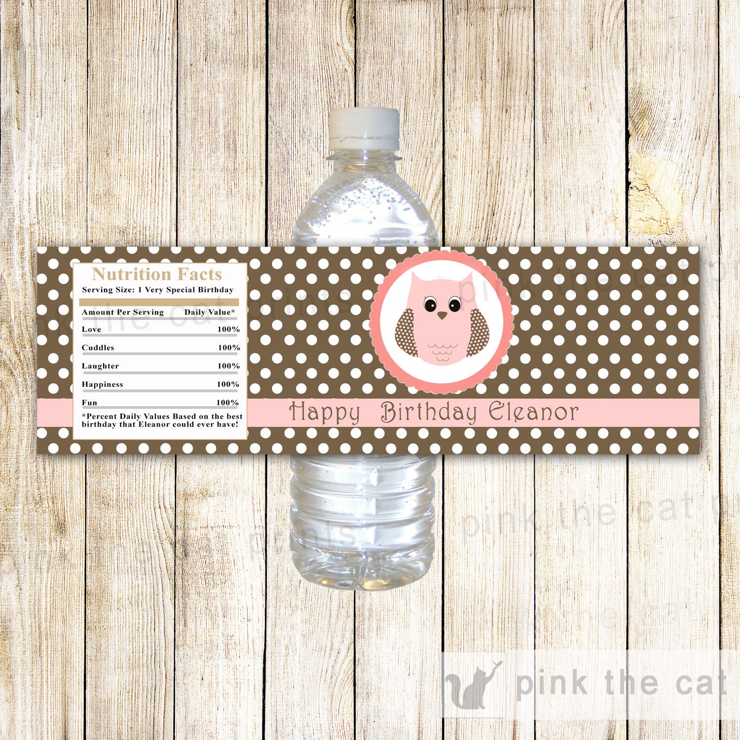 Copy of Baby Booties Bottle Label Wrapper Girl Shower Pink Grey