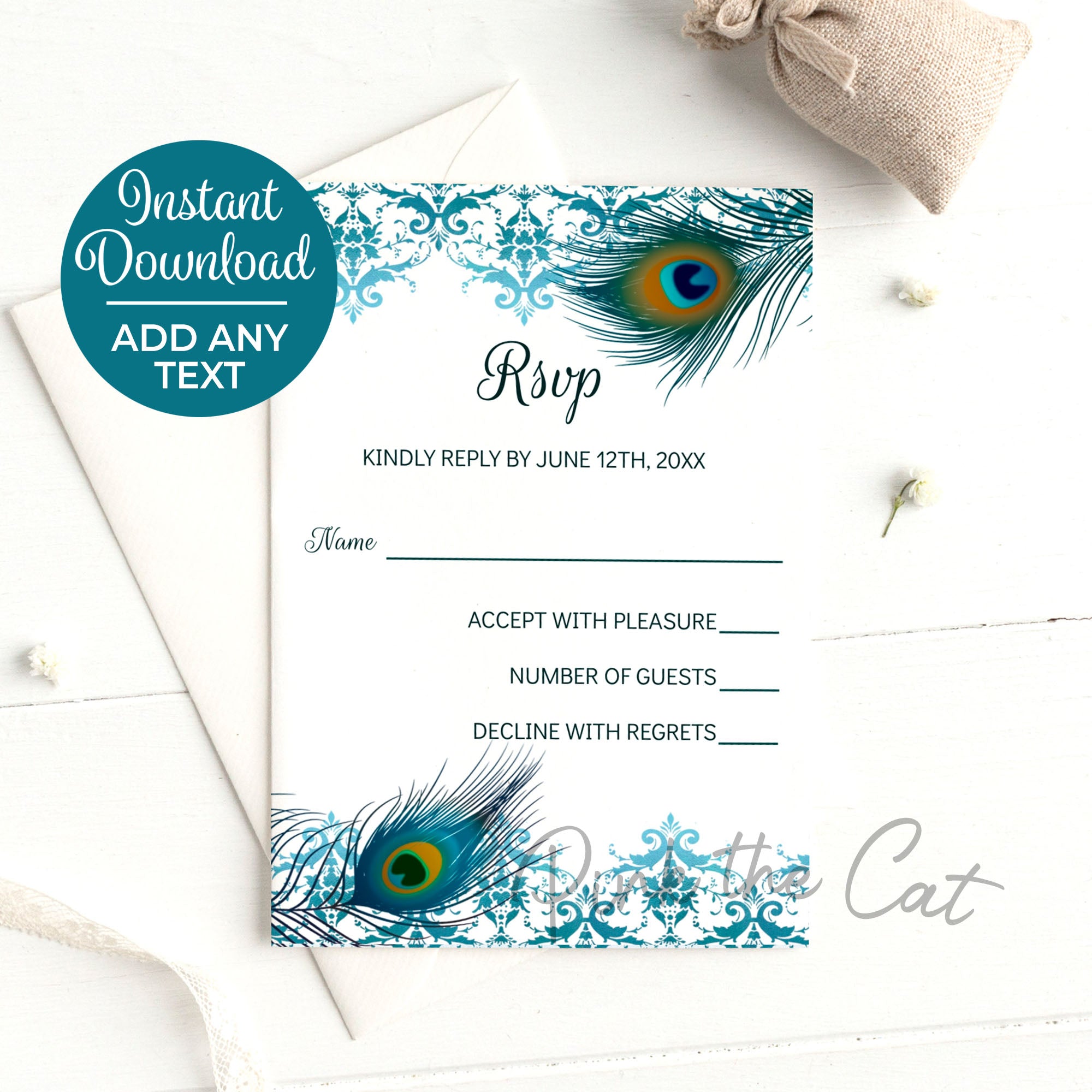 Nikah walima ceremony invitations peacock