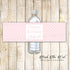 30 Bottle Labels Pink Polka Dots Birthday Baby Shower