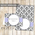 Accomodation Escort Place Seating Name Card Purple Black 