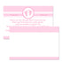 30 thank you cards baby girl shower pink + envelopes