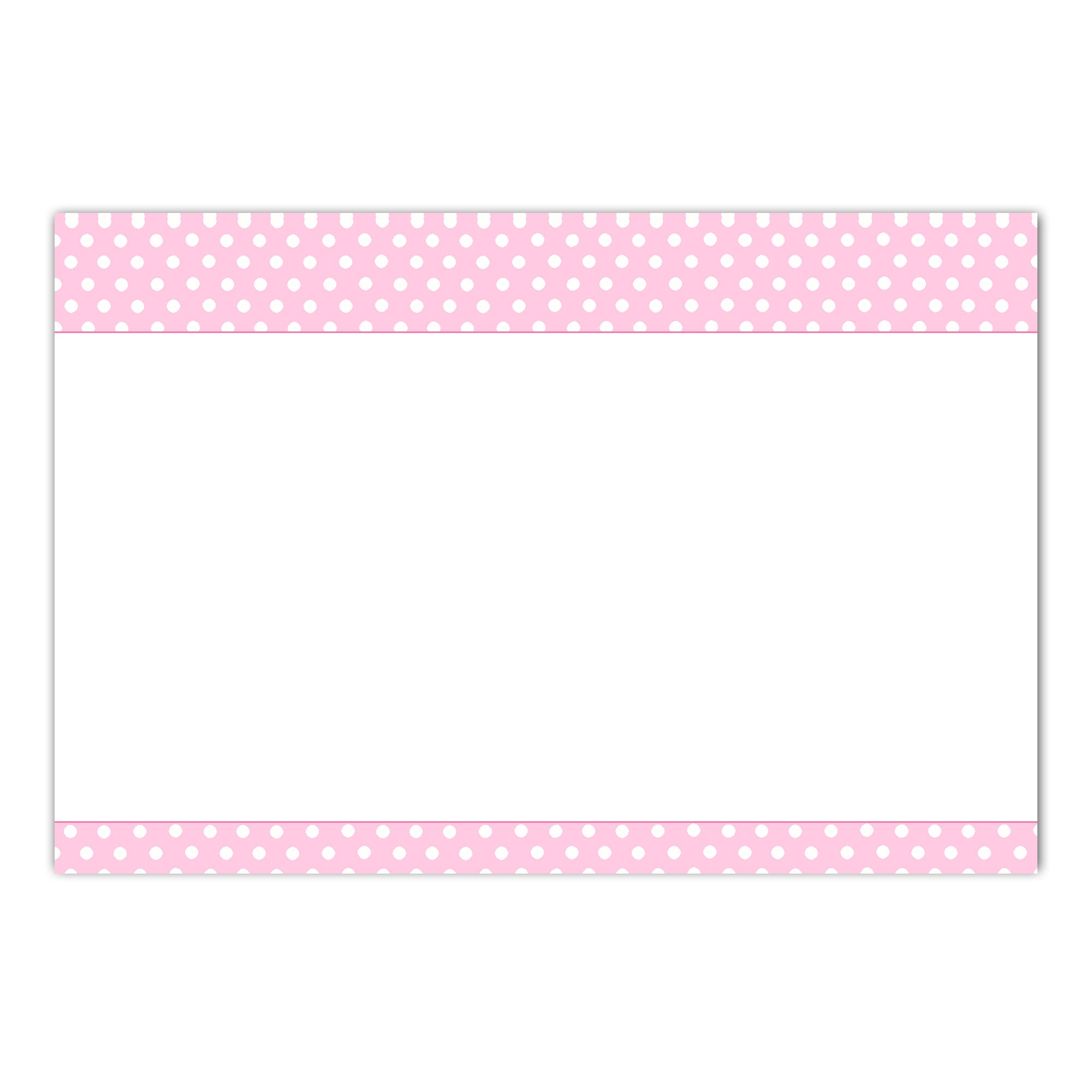 30 thank you cards baby girl shower pink + envelopes