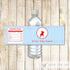 Polo Red Blue Bottle Label Boy Birthday Baby Shower