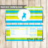 Polo Candy Bar Wrapper Label Blue Green Printable Instant Download