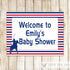 Polo Welcome Sign Baby Boy Shower Birthday