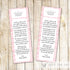 Princess Bookmark Favor Pink Baby Girl Shower Ideas