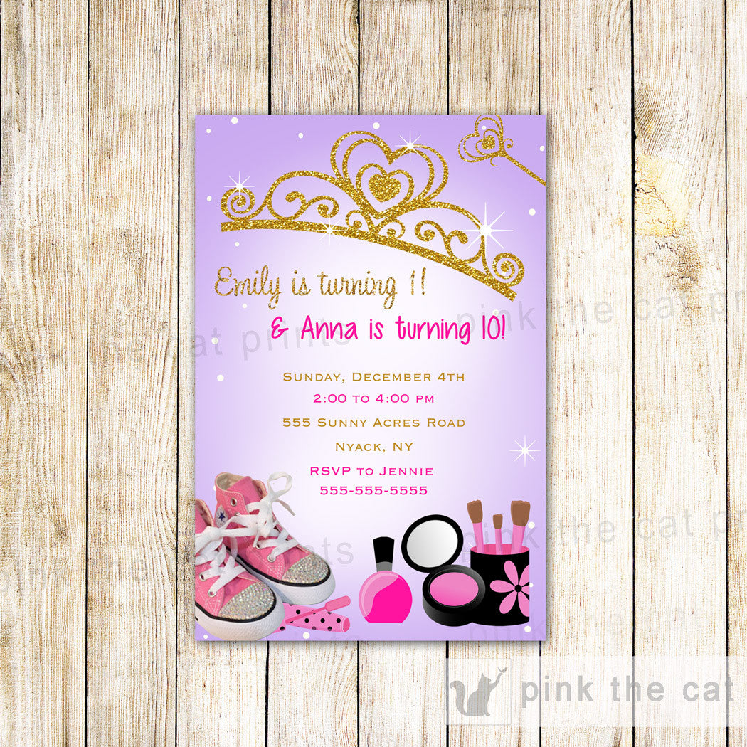 Glamour Princess Invitation Girl Birthday Party